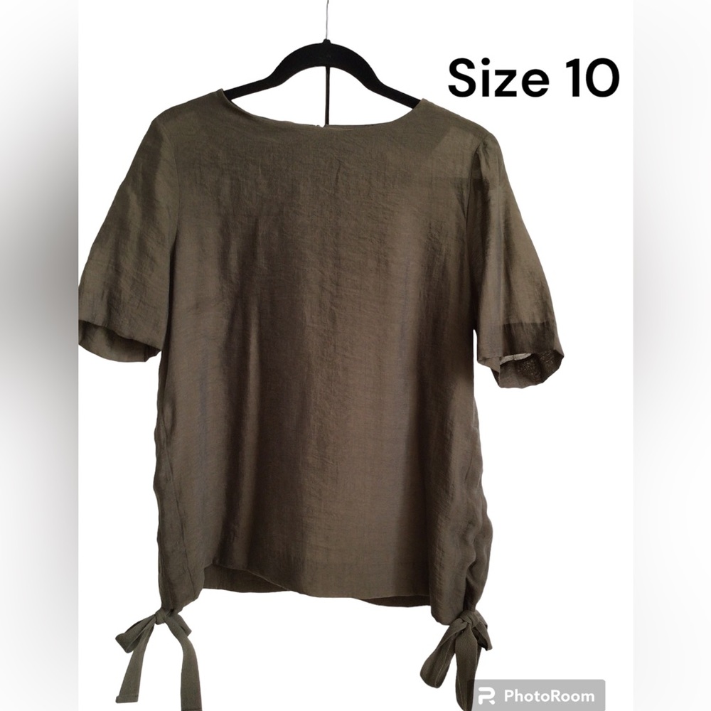 H&M Army Green/Taupe Summer Top